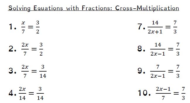 solving-equations-with-fractions-cross-multiplication-minimally-different